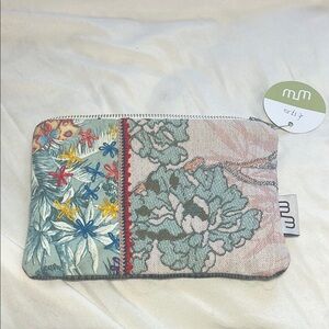 Handmade Embroidered Floral Patterned Pouch from the Netherlands